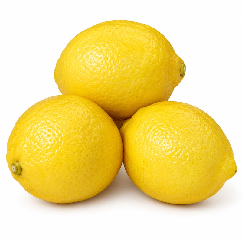 Fresh Yellow Lemon Tes Picked Lemon